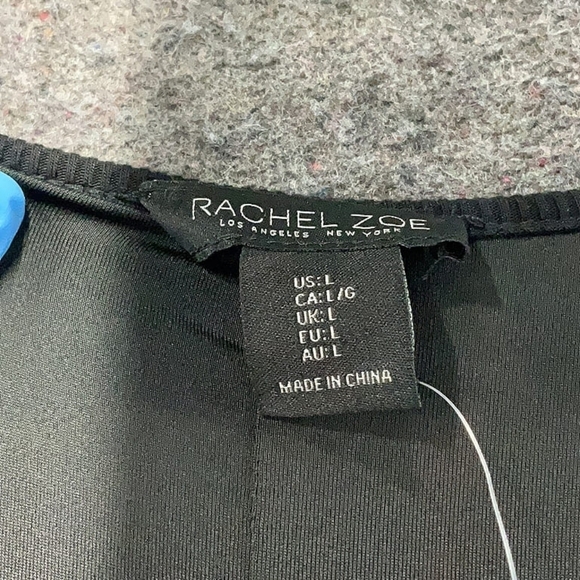 Rachel Zoe Black Midi Sheath Dress Women’s Size L NWT - Picture 7 of 9